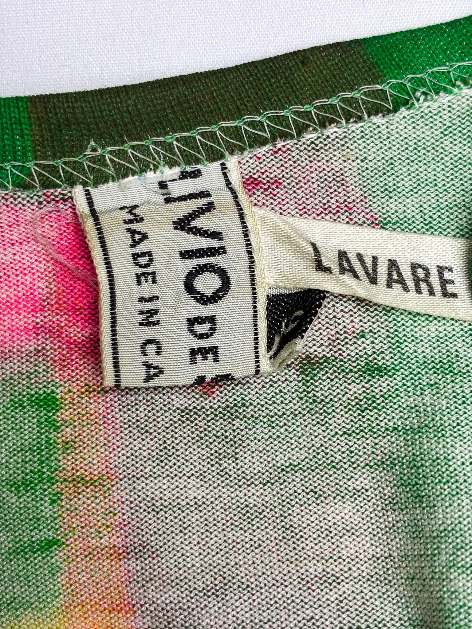 Livio de Simone 1970s Green Rainbow Print Cami Top and Maxi Skirt Set - XS
