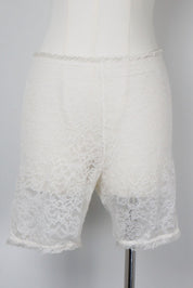 Chantal Thomass 1990s Ivory Floral Lace Boyshort – S