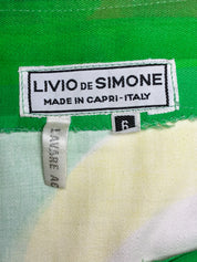 Livio de Simone 1970s Green Rainbow Print Cami Top and Maxi Skirt Set - XS