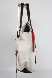 Moschino Jeans Studded Logo Western Tote