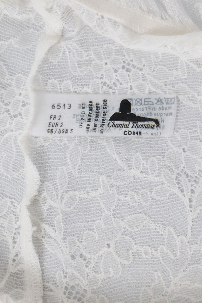 Chantal Thomass 1990s Ivory Floral Lace Boyshort – S