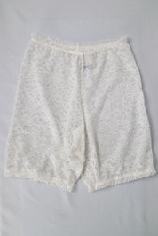 Chantal Thomass 1990s Ivory Floral Lace Boyshort – S