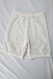 Chantal Thomass 1990s Ivory Floral Lace Boyshort – S