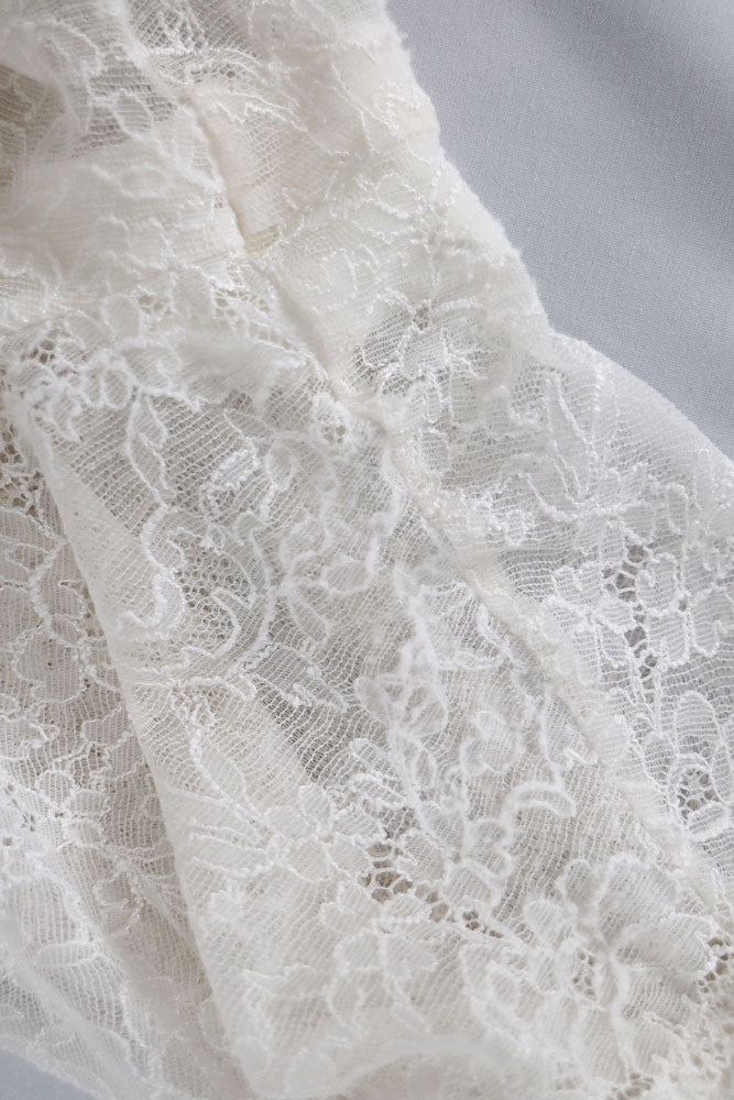 Chantal Thomass 1990s Ivory Floral Lace Boyshort – S