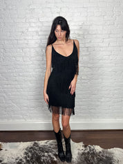 Sinequanone 2000s Black Fringe Flapper Dress