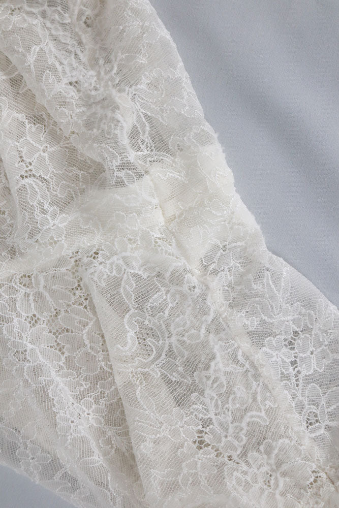 Chantal Thomass 1990s Ivory Floral Lace Boyshort – S