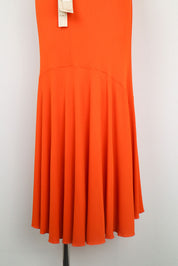 Class Roberto Cavalli Orange Sequin Midi Dress – M