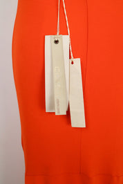 Class Roberto Cavalli Orange Sequin Midi Dress – M