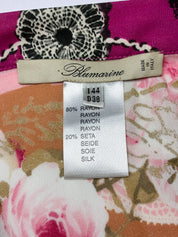 Blumarine 2000s Pink Floral Halter Top & Midi Skirt Set - S