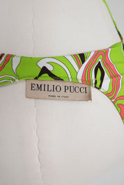 Emilio Pucci Green Abstract Print Mini Dress – XS