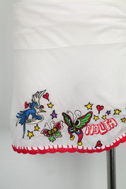 Nolita Underwater Y2K Embroidered Tank and Sarong Set – S