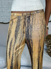 Roberto Cavalli Snake Skin Soft Pants
