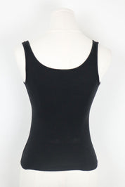 D&G Black Tank Top Sparkly "D&G" Logo - S