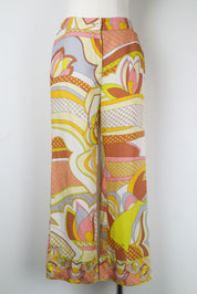 Emilio Pucci 1960s 100% Silk Yellow Pants – XS
