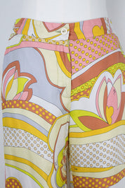 Emilio Pucci 1960s 100% Silk Yellow Pants – XS