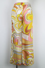 Emilio Pucci 1960s 100% Silk Yellow Pants – XS