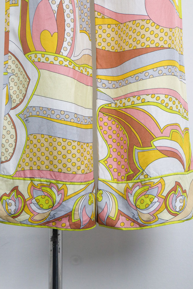 Emilio Pucci 1960s 100% Silk Yellow Pants – XS