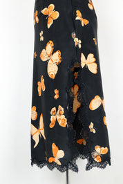Anna Molinari 90s Butterfly Print Pencil Skirt – S
