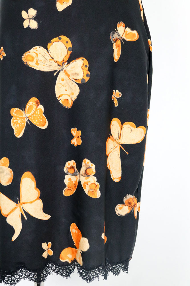 Anna Molinari 90s Butterfly Print Pencil Skirt – S