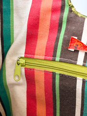 Miss Sixty 2000s Green Straw Wood Handle Tote