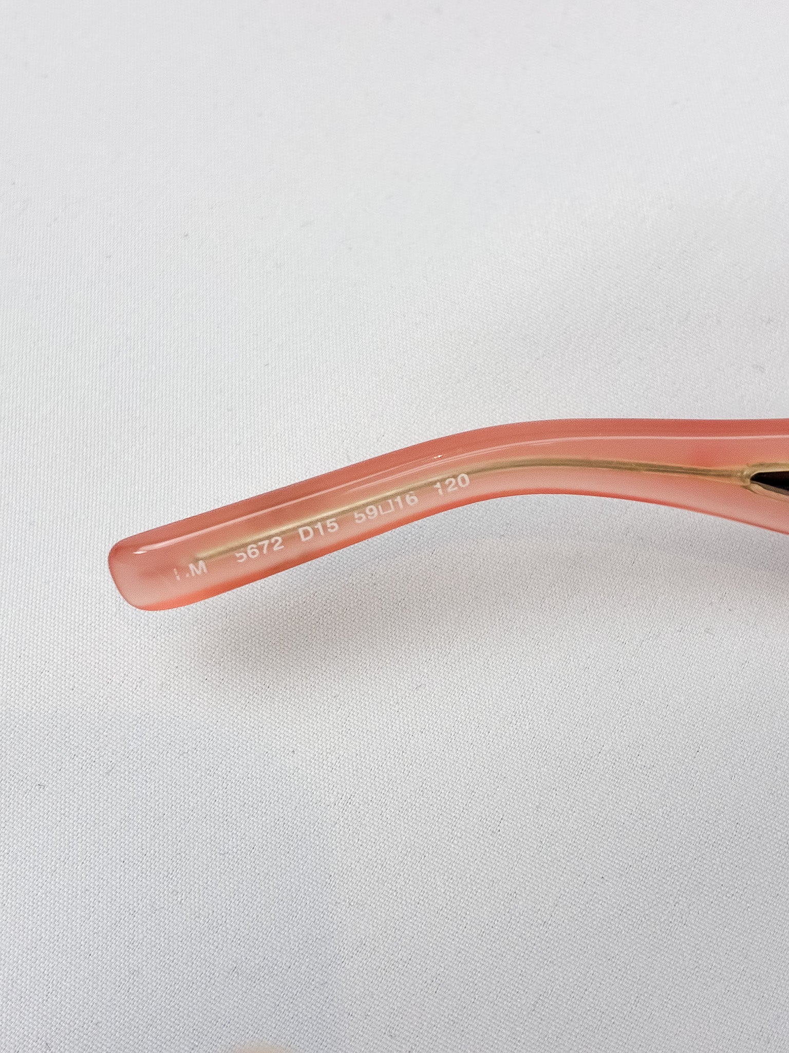 Blumarine 2000s Coral Rhinestone Cutout Sunglasses
