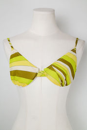 Emilio Pucci Lingerie 100% Silk Striped Bra Top – 30A/B