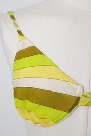 Emilio Pucci Lingerie 100% Silk Striped Bra Top – 30A/B
