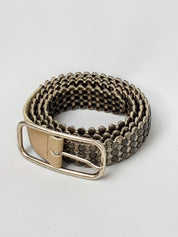2000s Tan Leather Dome Stud Belt - 95