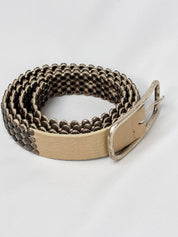 2000s Tan Leather Dome Stud Belt - 95