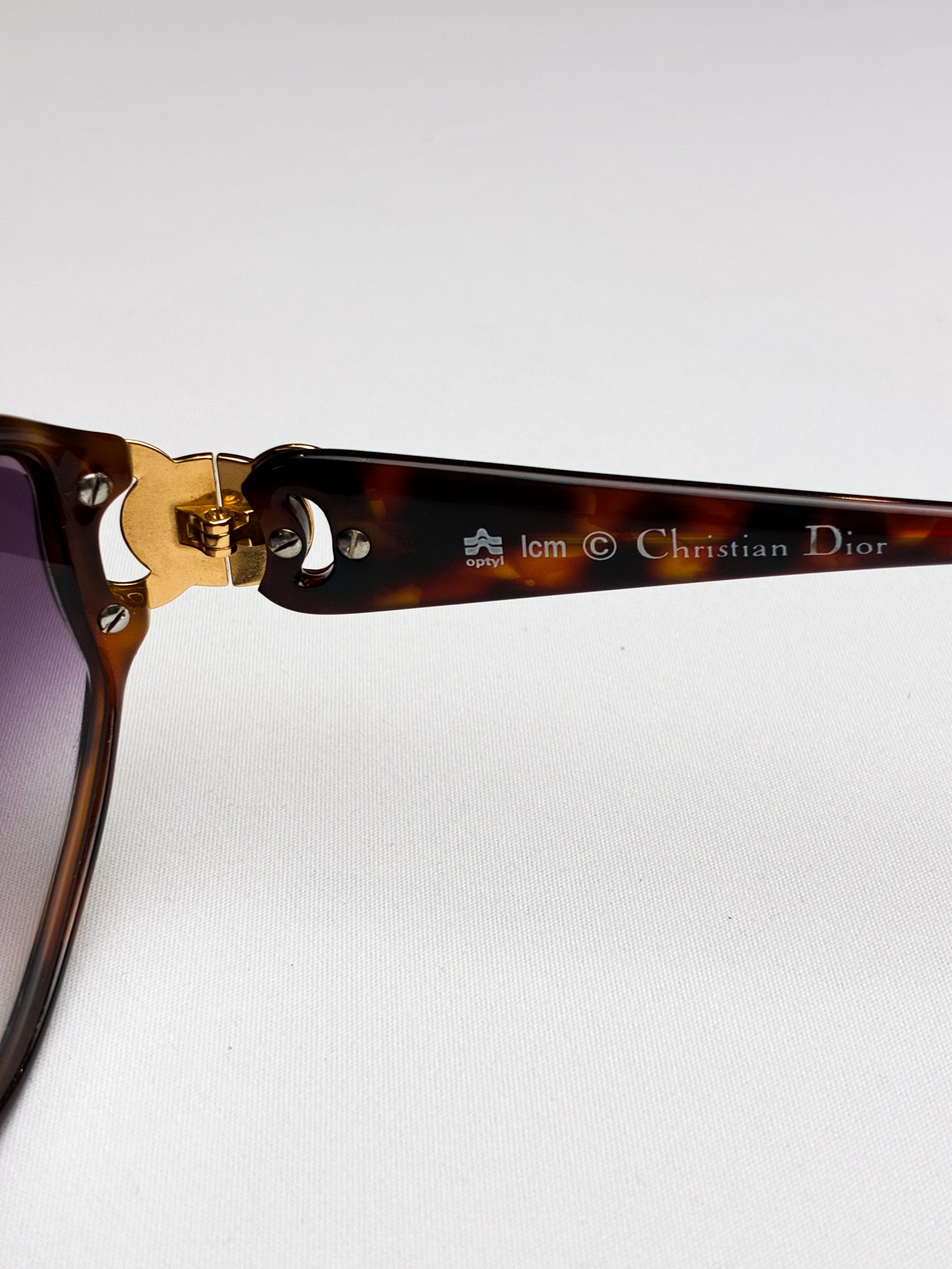 Christian Dior 1980s Tortoiseshell Sunglasses