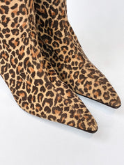 Xtrix 2000s Leopard Print Pointed Toe Knee High Boots - EU 36 / US 6
