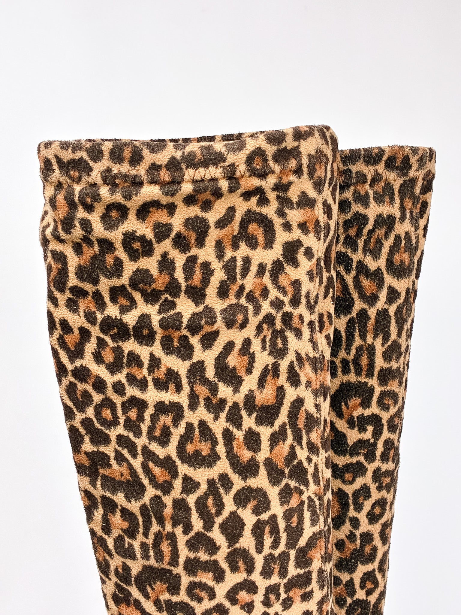 Xtrix 2000s Leopard Print Pointed Toe Knee High Boots - EU 36 / US 6