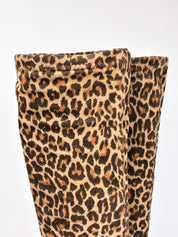 Xtrix 2000s Leopard Print Pointed Toe Knee High Boots - EU 36 / US 6