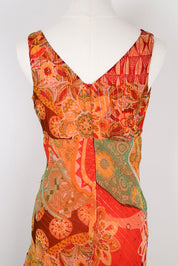 Derhy Multicolor Floral Ruffle Mini Dress – S