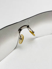 Valentino 2000s Rimless Shield Sunglasses