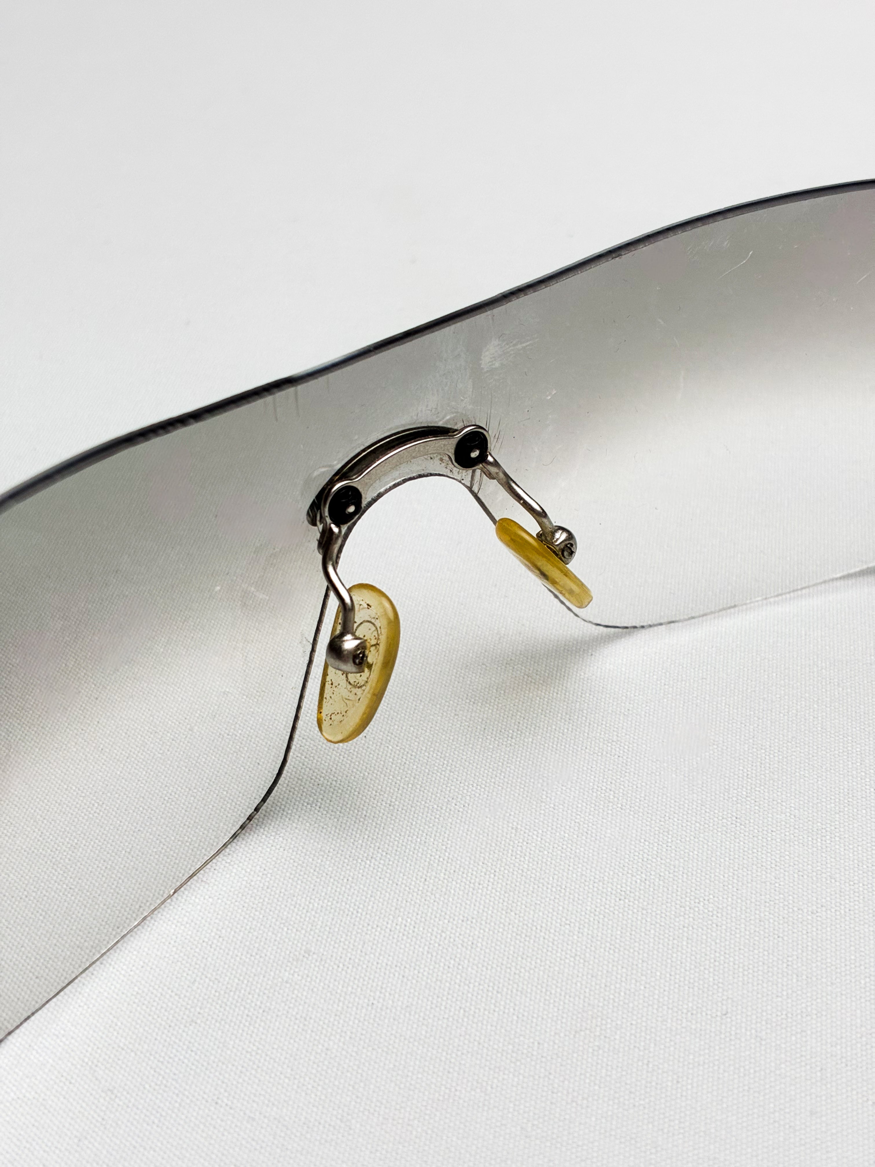 Valentino 2000s Rimless Shield Sunglasses