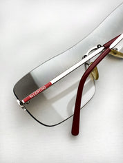 Valentino 2000s Rimless Shield Sunglasses