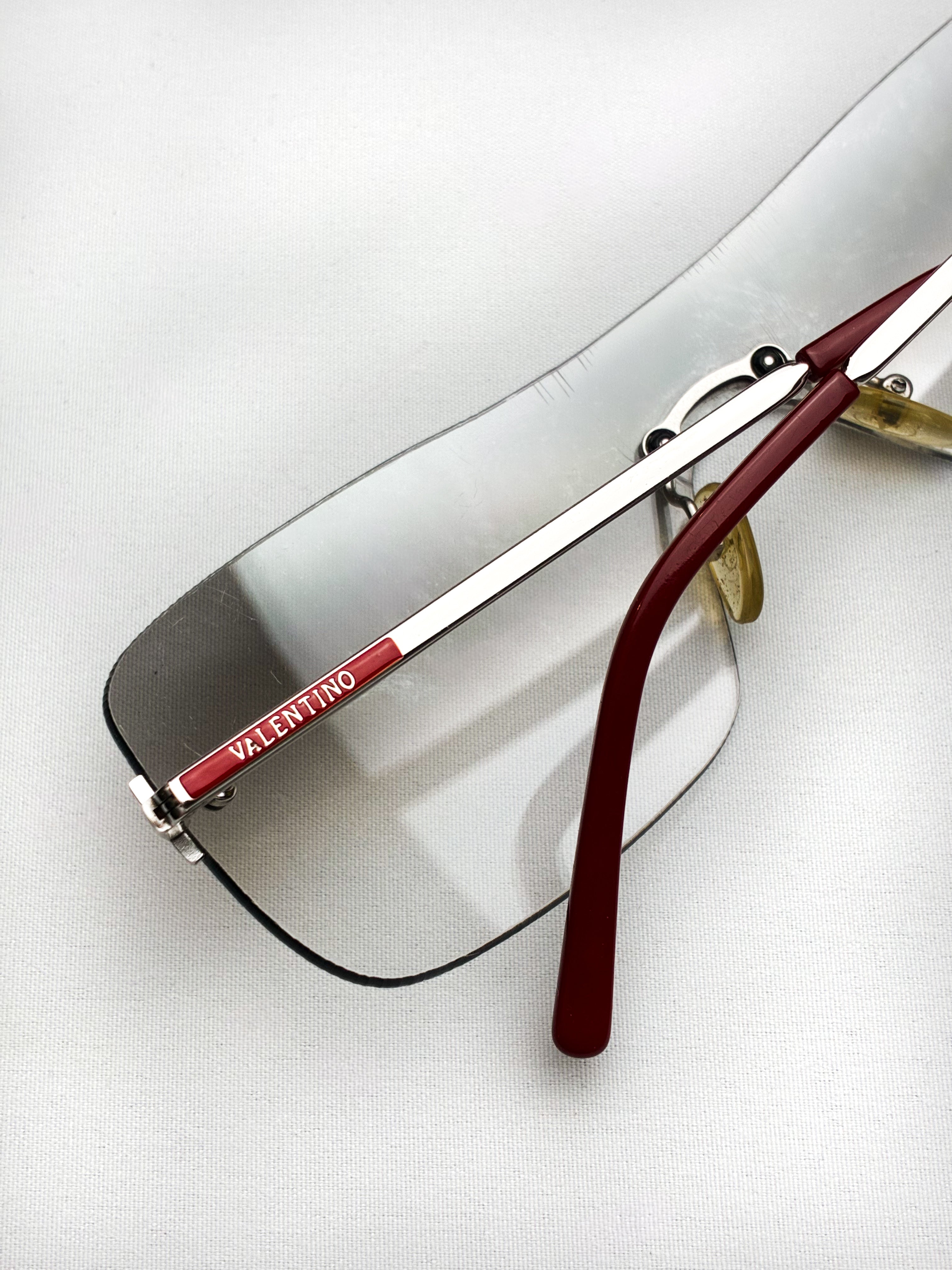 Valentino 2000s Rimless Shield Sunglasses