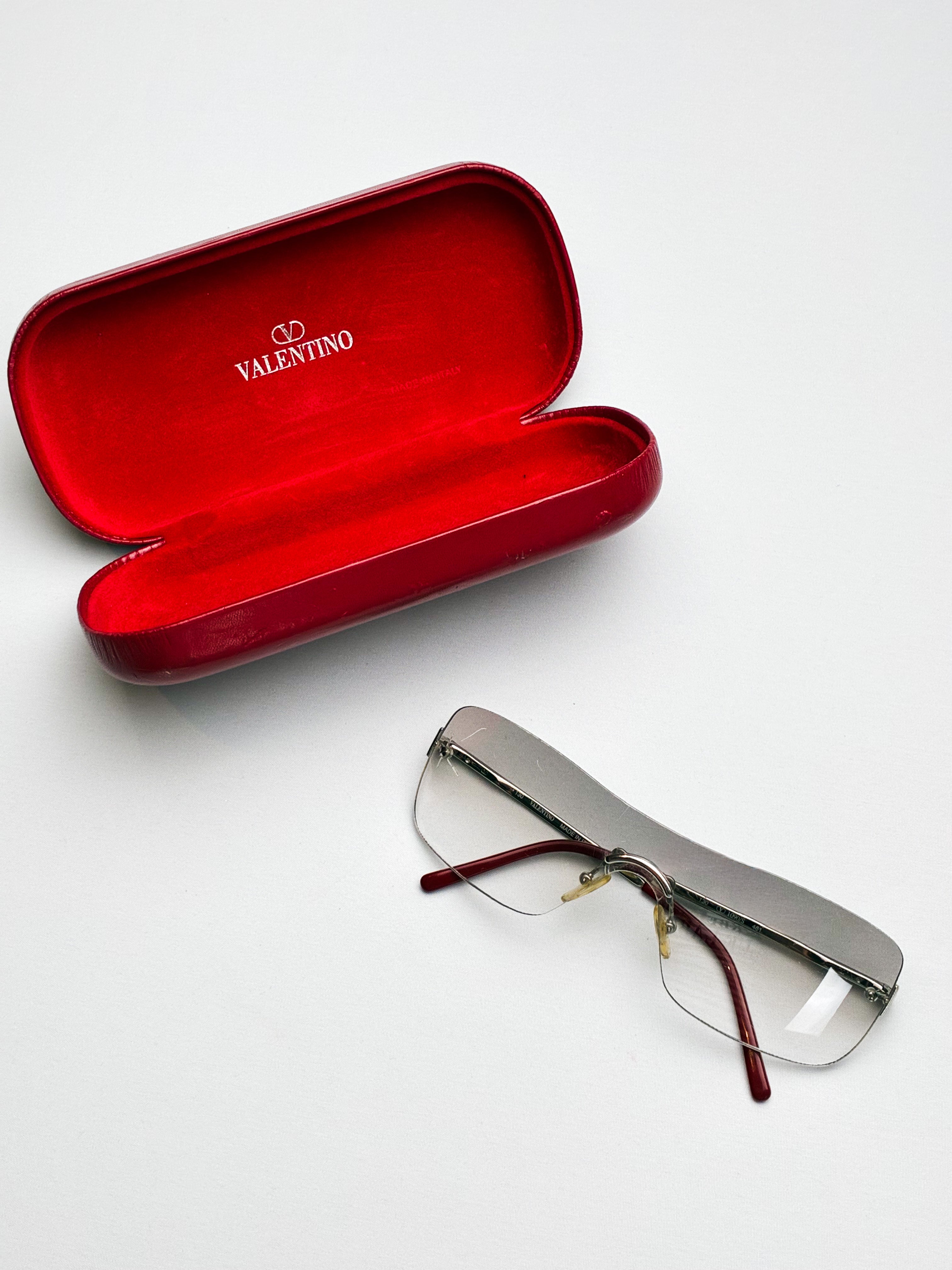 Valentino 2000s Rimless Shield Sunglasses