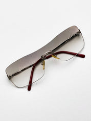 Valentino 2000s Rimless Shield Sunglasses