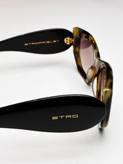 Etro 2000s Paisley Tortoiseshell Sunglasses