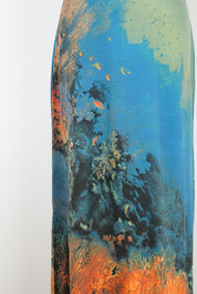 Cavalli Jeans Coral Reef Print Maxi Dress – L/XL