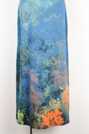 Cavalli Jeans Coral Reef Print Maxi Dress – L/XL