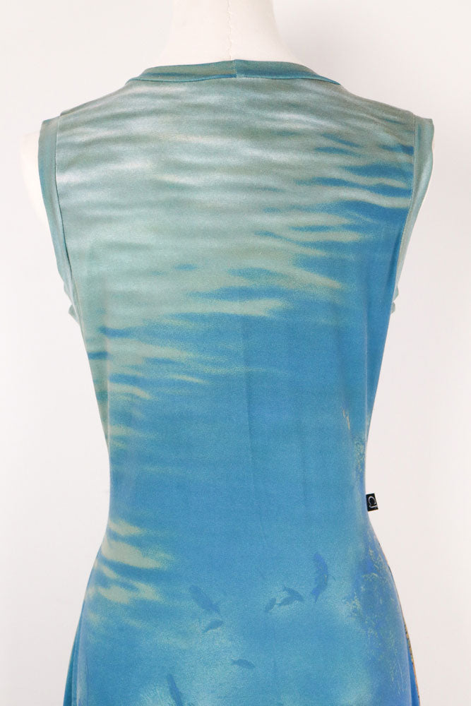 Cavalli Jeans Coral Reef Print Maxi Dress – L/XL