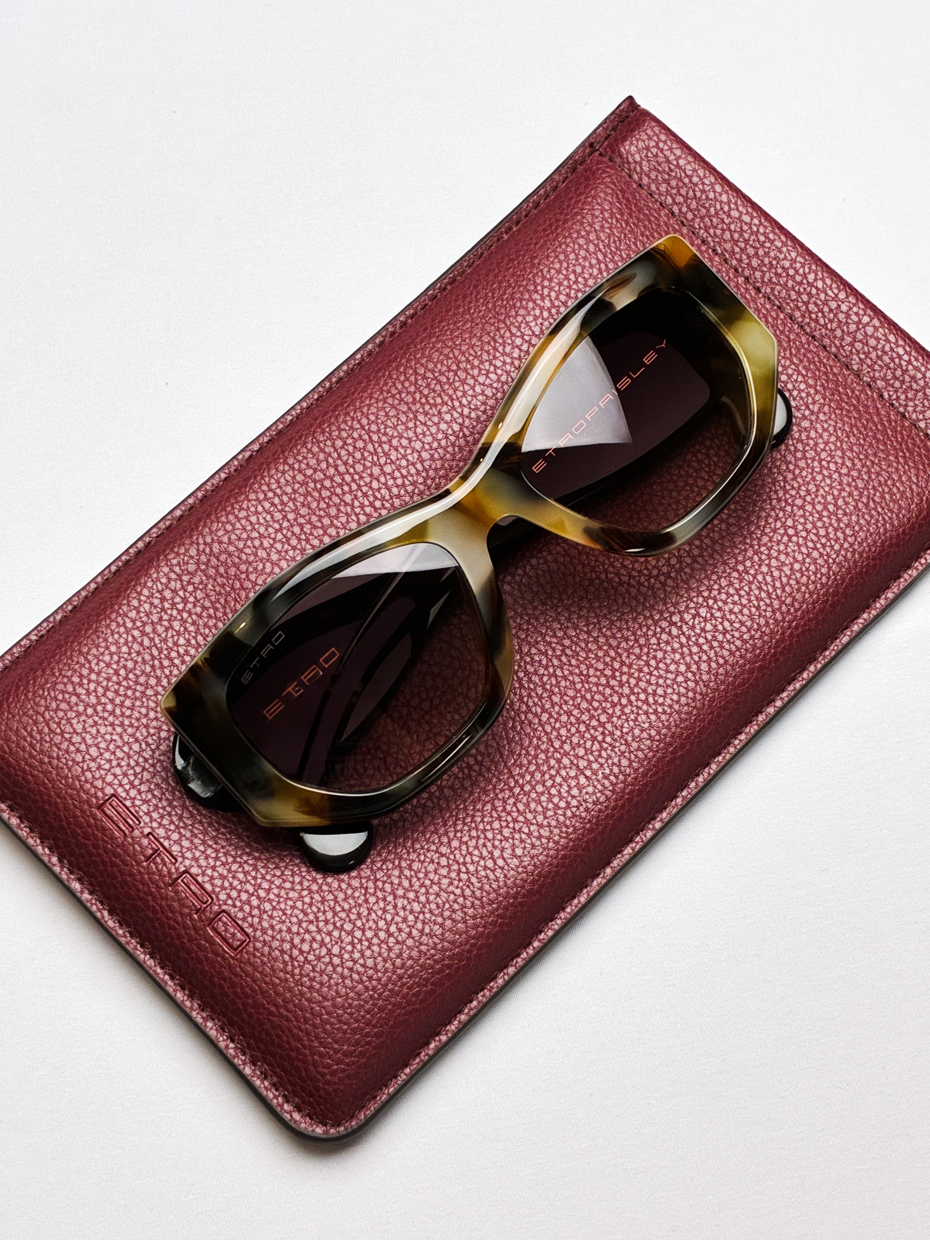 Etro 2000s Paisley Tortoiseshell Sunglasses