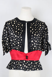 Dolce & Gabbana 100% Silk Polka Dot Top – M/L
