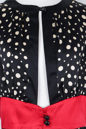 Dolce & Gabbana 100% Silk Polka Dot Top – M/L