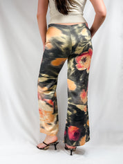 Class Roberto Cavalli 2000s Baroque Floral Silk Pants - S/M