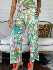 Leonard 2000s Tropical Print Cotton Set