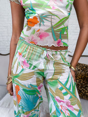 Leonard 2000s Tropical Print Cotton Set